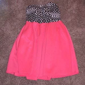 Strapless summer dress